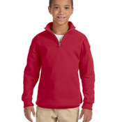 Youth 8 oz. NuBlend® Quarter-Zip Cadet Collar Sweatshirt