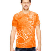 for Team 365 Adult Team Paw Print Tie-Dyed T-Shirt